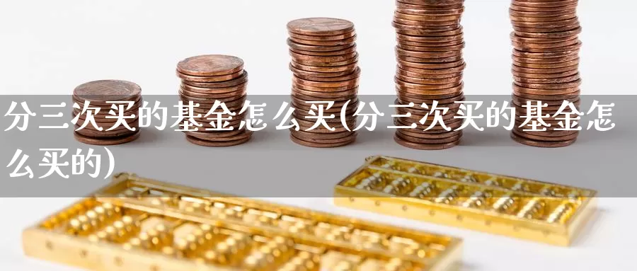 分三次买的基金怎么买(分三次买的基金怎么买的)_https://www.qddrjgnsk.com_股市频道_第1张