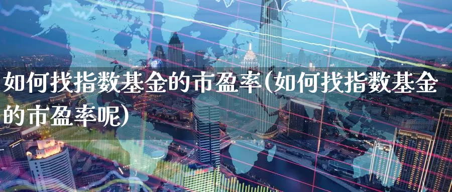 如何找指数基金的市盈率(如何找指数基金的市盈率呢)_https://www.qddrjgnsk.com_股市频道_第1张