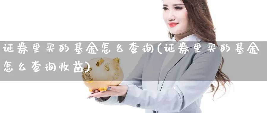 证券里买的基金怎么查询(证券里买的基金怎么查询收益)_https://www.qddrjgnsk.com_股市频道_第1张